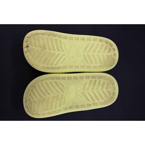 CROCS CLASSIC CRUSH CLOG iconic crocs wedge comfort in yellow Youth 3 Girls - Picture 11 of 11